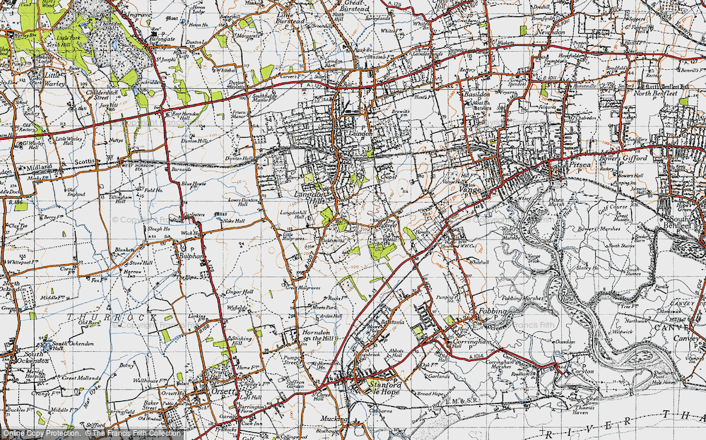 Old Map of Westley Heights, 1946 in 1946