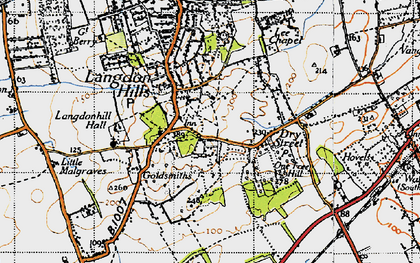 Old map of Westley Heights in 1946
