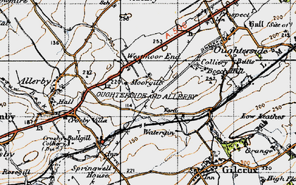 Old map of Westmoor End in 1947