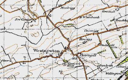 Old map of Westnewton in 1947