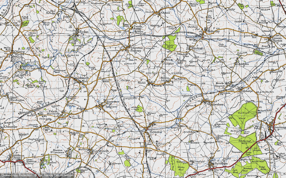 Old Map of Historic Map covering Allithorne Wood in 1946