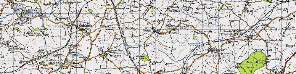 Old map of Allithorne Wood in 1946
