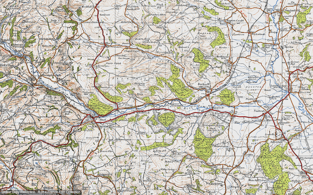 Old Map of Weston, 1947 in 1947