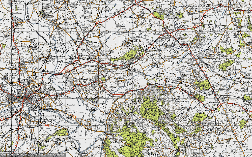 Old Map of Weston Beggard, 1947 in 1947