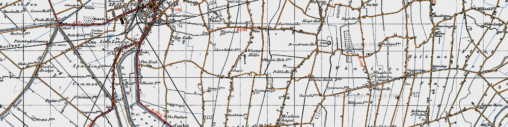 Old map of Weston Hills in 1946