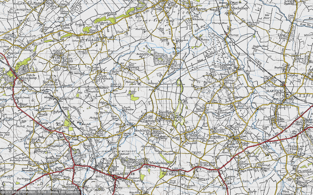 Old Map of Westport, 1945 in 1945