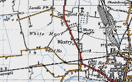 Old map of Westry in 1946