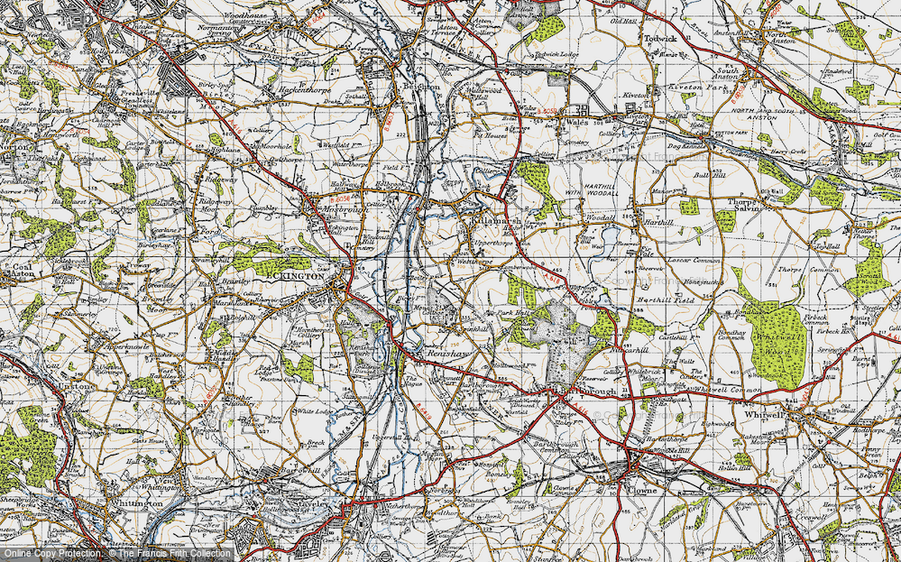 Old Map of Westthorpe, 1947 in 1947