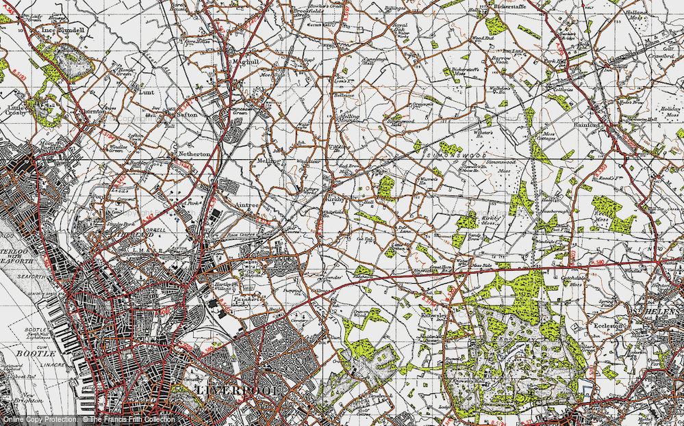 Old Map of Westvale, 1947 in 1947