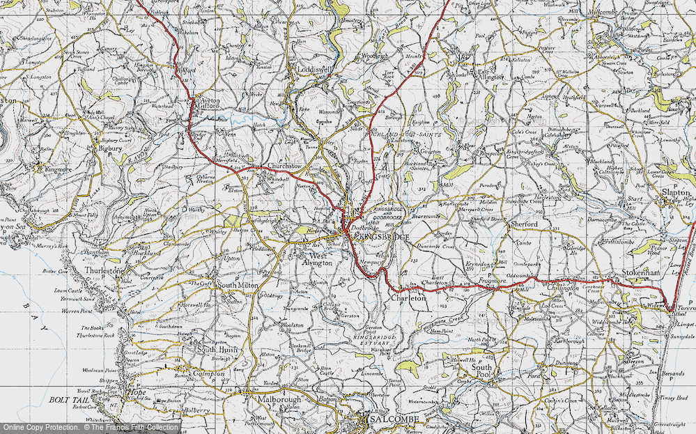 Old Map of Westville, 1946 in 1946