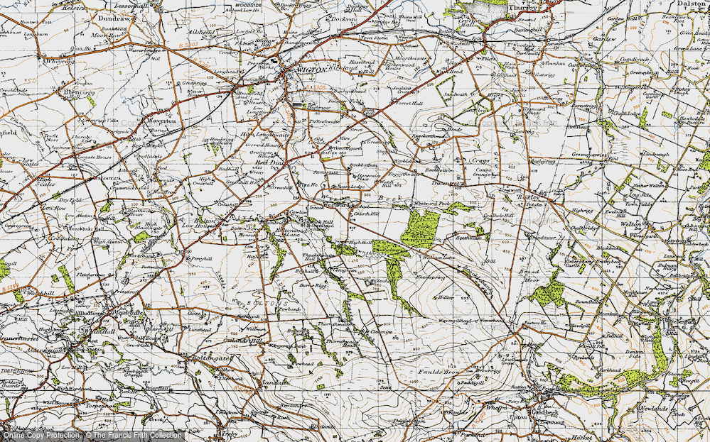 Old Map of Westward, 1947 in 1947