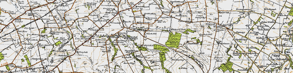Old map of Westward in 1947