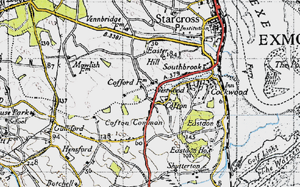 Old map of Westwood in 1946