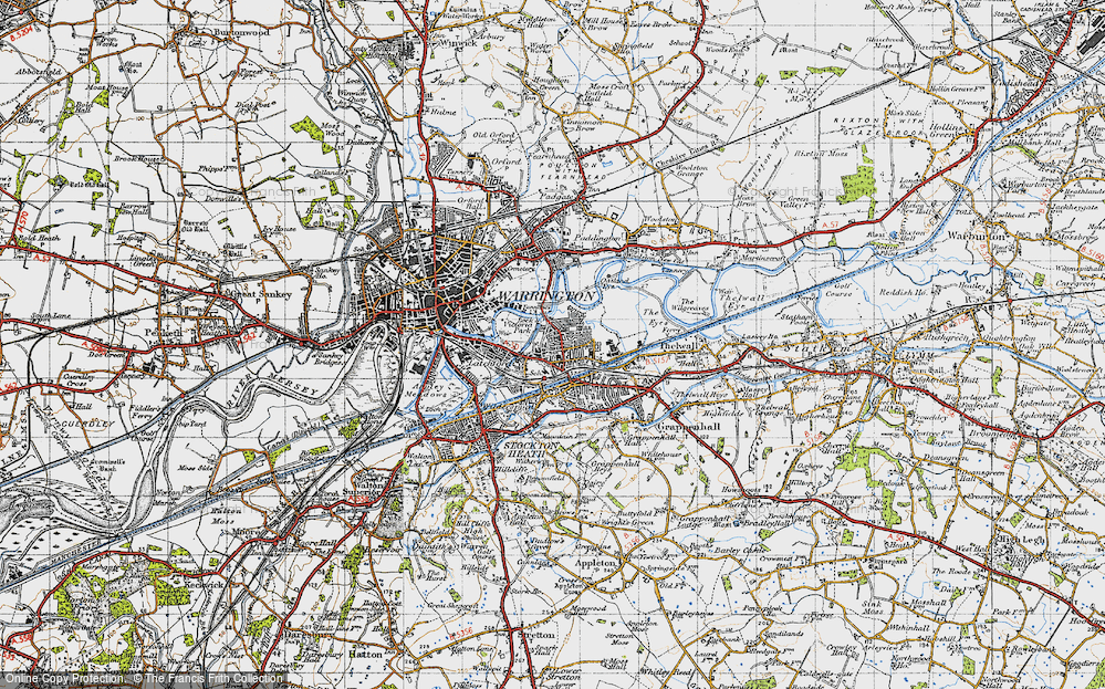Old Map of Westy, 1947 in 1947