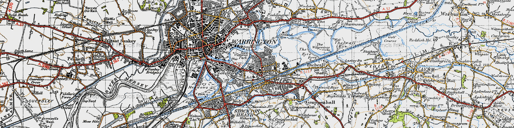 Old map of Westy in 1947