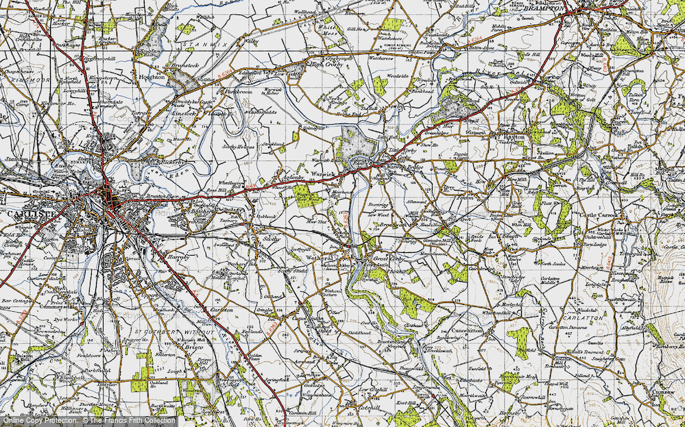 Old Map of Wetheral Plain, 1947 in 1947