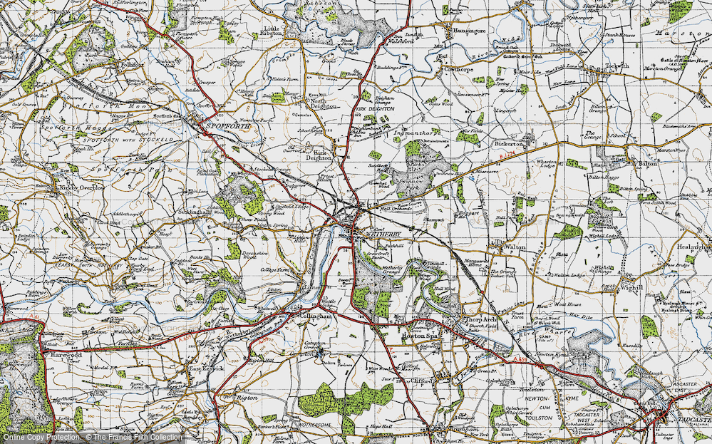 Old Map of Wetherby, 1947 in 1947