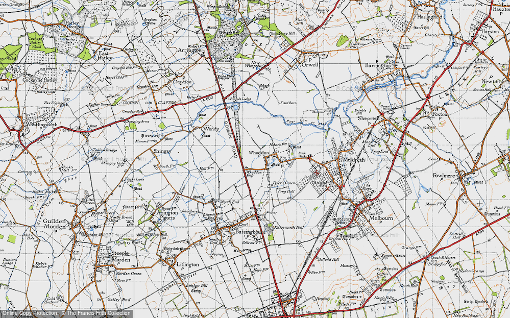 Old Map of Whaddon Gap, 1946 in 1946