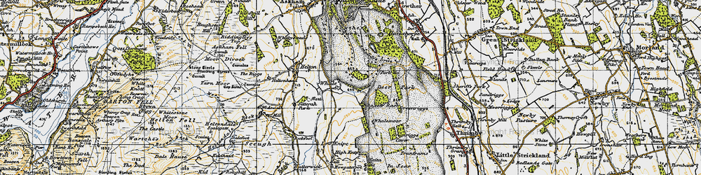 Old map of Whalemoor in 1947