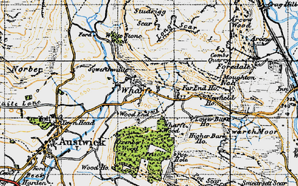 Old map of Wharfe in 1947