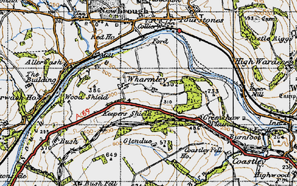 Old map of Wharmley in 1947