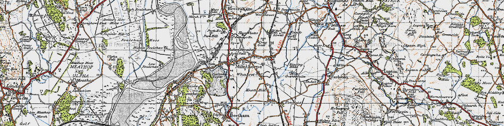 Old map of Whasset in 1947