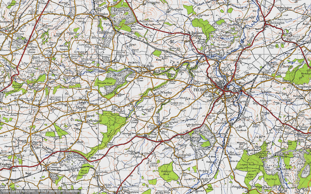 Old Map of Whatley, 1946 in 1946