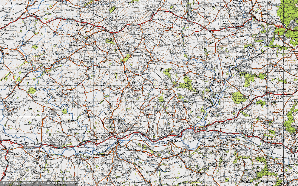 Old Map of Whatmore, 1947 in 1947