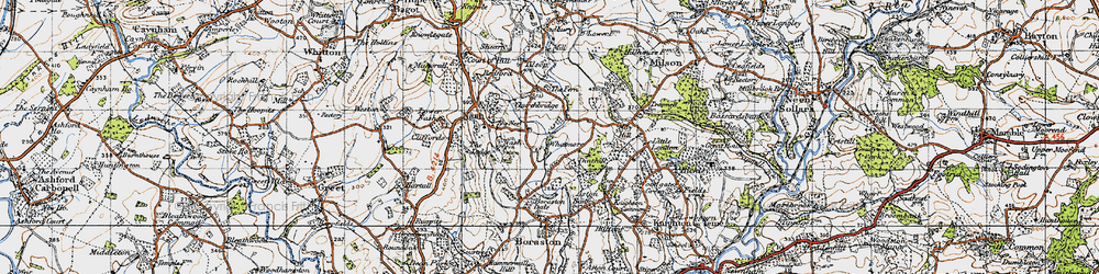 Old map of Whatmore in 1947