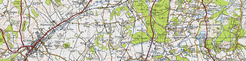 Old map of Wheatley in 1940