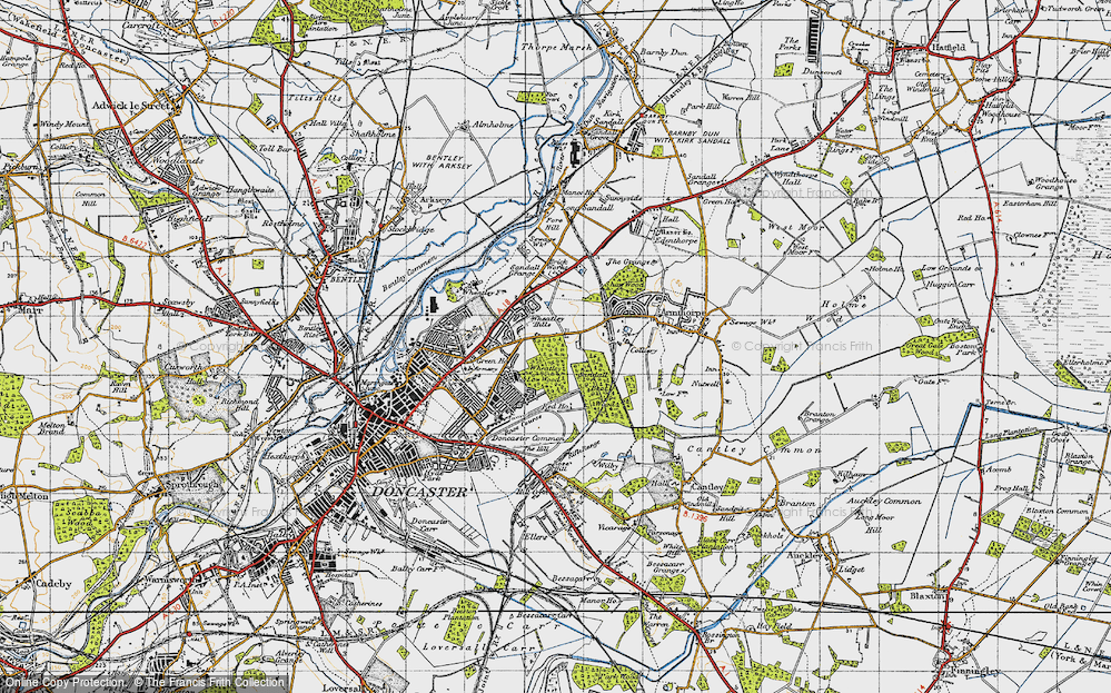 Old Map of Wheatley Hills, 1947 in 1947