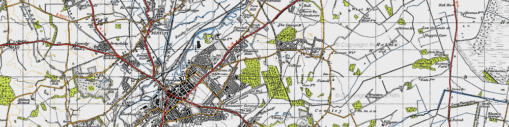 Old map of Wheatley Hills in 1947