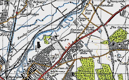 Old map of Wheatley Park in 1947