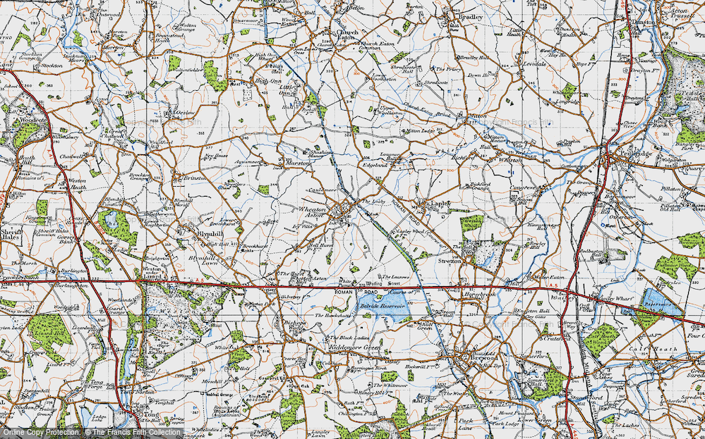Old Map of Wheaton Aston, 1946 in 1946