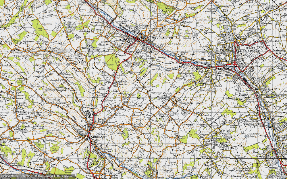 Old Map of Whelpley Hill, 1946 in 1946