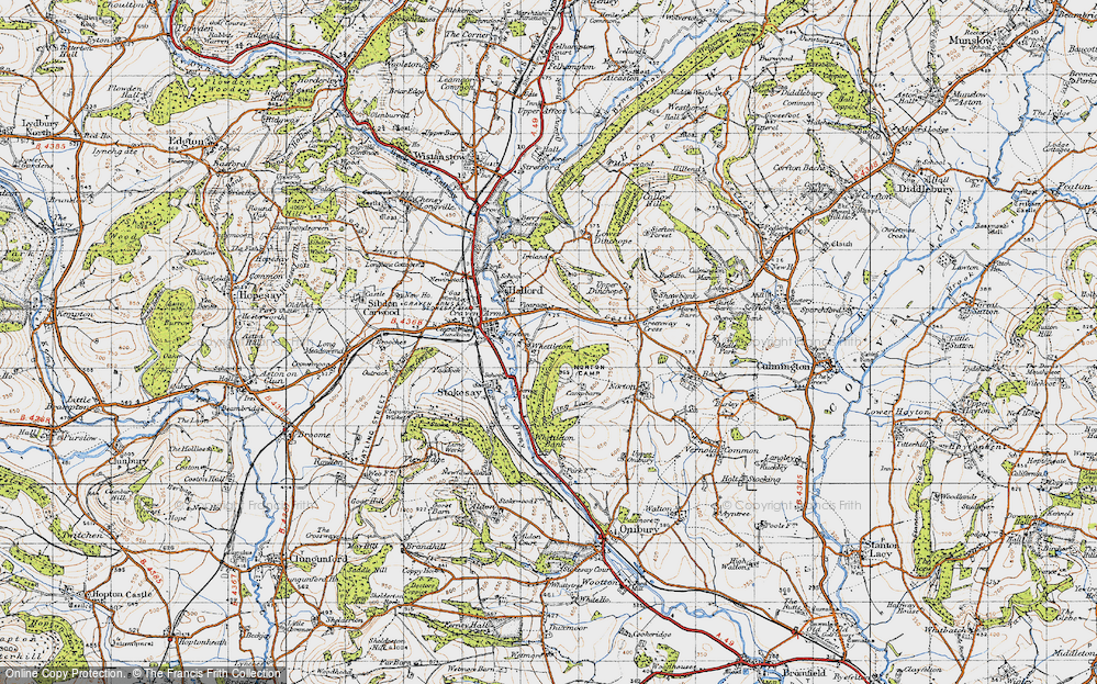 Old Map of Whettleton, 1947 in 1947