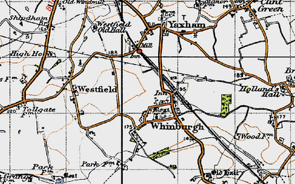 Old map of Whinburgh in 1946