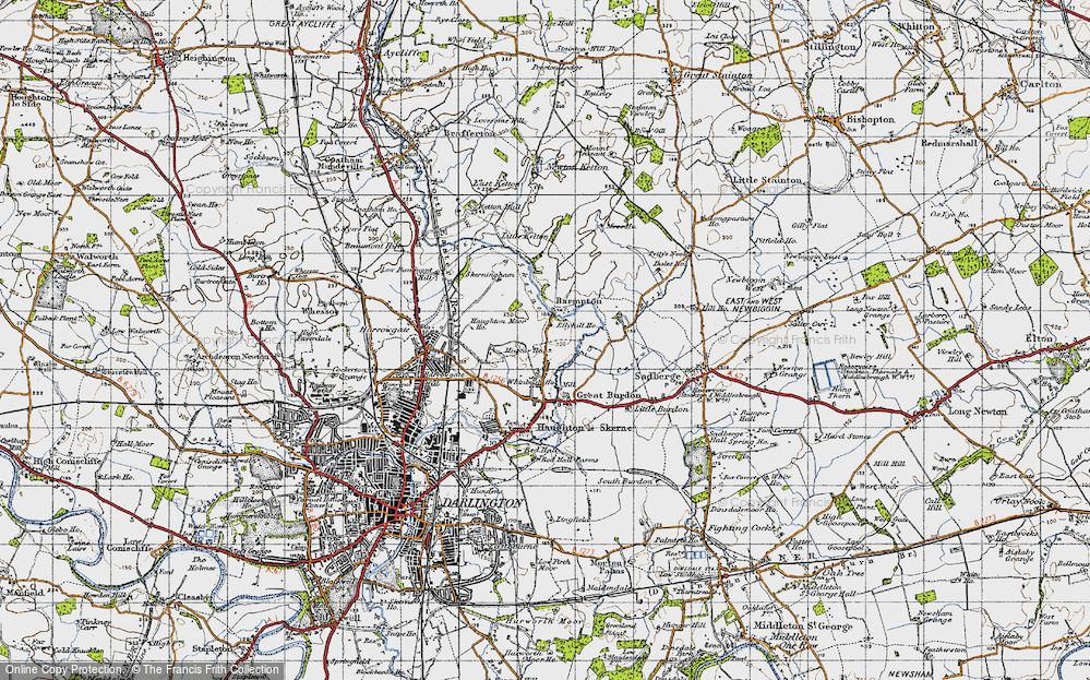 Old Map of Whinfield, 1947 in 1947