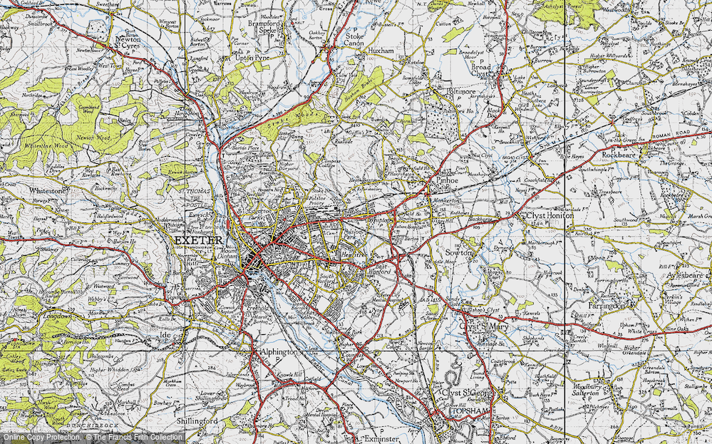 Old Map of Whipton, 1946 in 1946