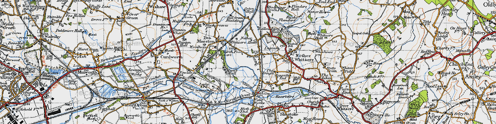 Old map of Whitacre Heath in 1946
