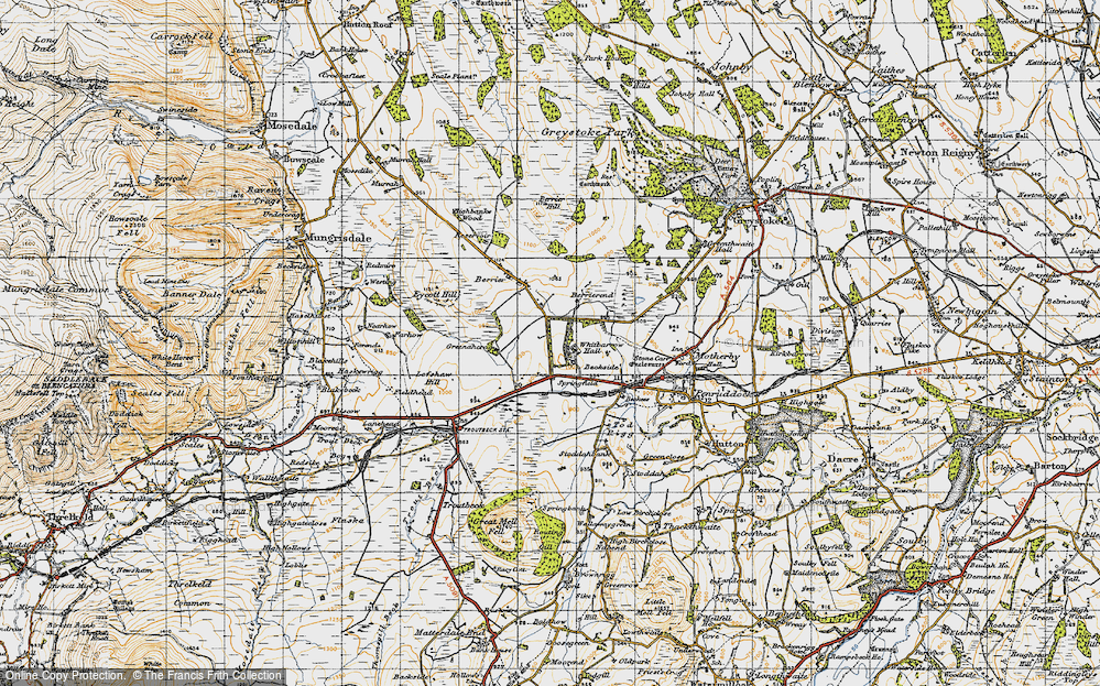 Old Map of Whitbarrow Village, 1947 in 1947