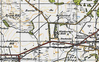 Old map of Whitbarrow Village in 1947