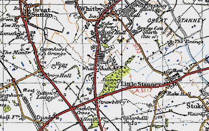 Old map of Whitbyheath in 1947