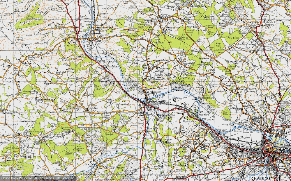 Old Map of Whitchurch-on-Thames, 1947 in 1947