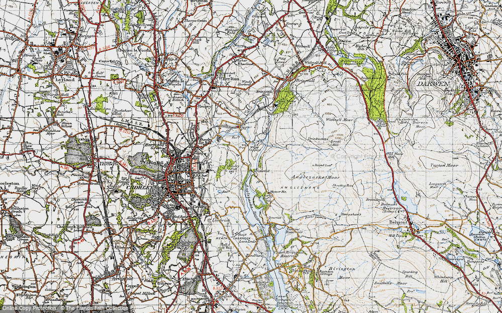 Old Map of White Coppice, 1947 in 1947