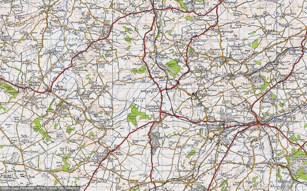 Old Map of White Cross, 1946 in 1946