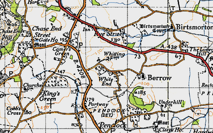 Old map of White End in 1947