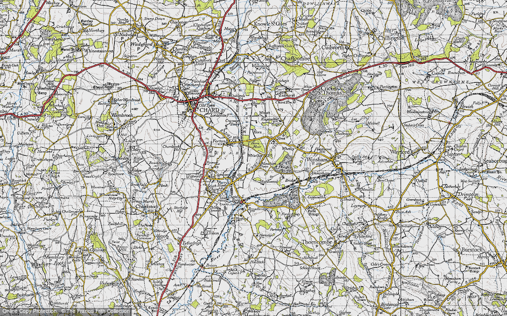 Old Map of White Gate, 1945 in 1945
