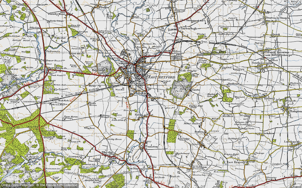 Old Map of White Houses, 1947 in 1947