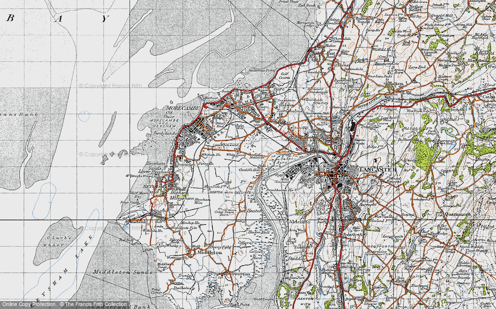 Old Map of White Lund, 1947 in 1947